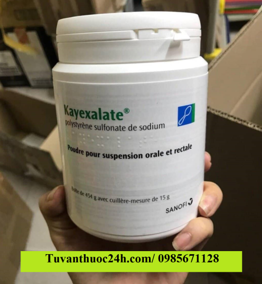 Thuốc Kayexalate Polystyrene sulfonate giá bao nhiêu mua ở đâu?